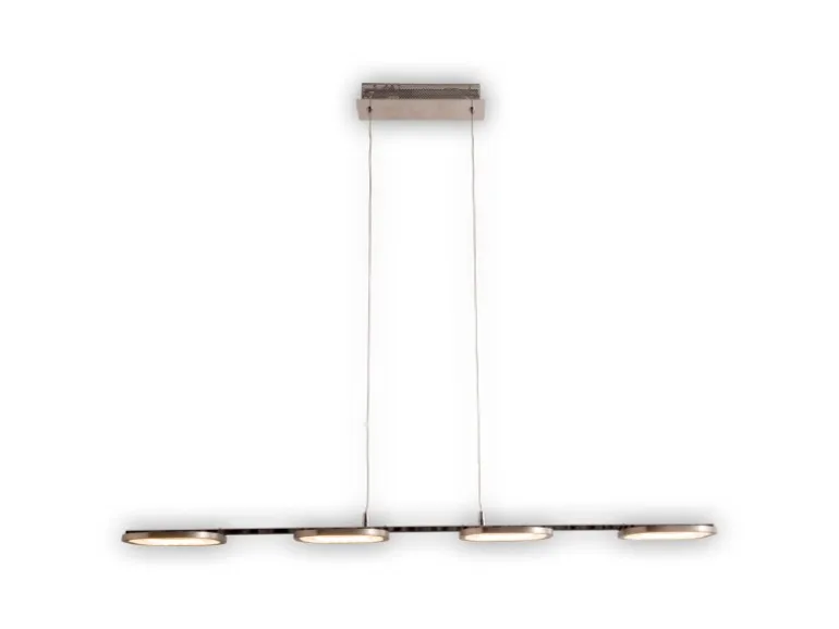 Näve LED-Pendelleuchte Beam Stahl-Blank 150 cm x 100 cm x 16 cm 4er-Set