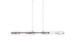 Näve LED-Pendelleuchte Beam Stahl-Blank 150 cm x 100 cm x 16 cm 4er-Set