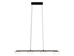 Näve LED-Pendelleuchte Cimo Schwarz 150 cm x 96 cm x 12 cm 4er-Set