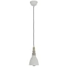 Näve Metall-Pendelleuchte Delhi Beige Ø 13 cm x 70 cm