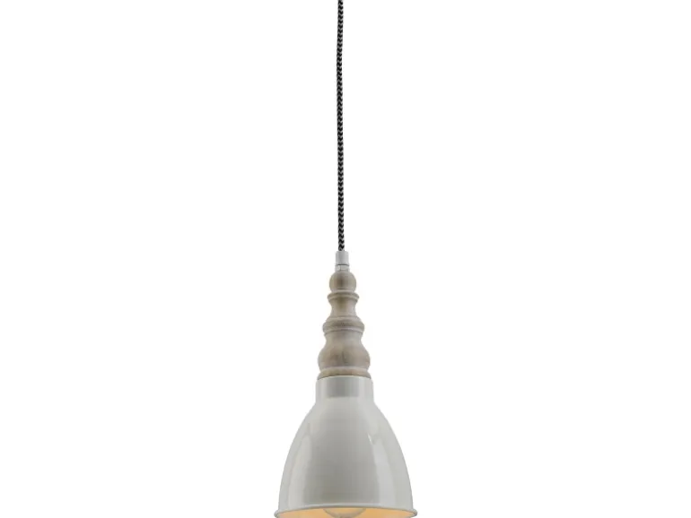 Näve Metall-Pendelleuchte Delhi Beige Ø 13 cm x 70 cm