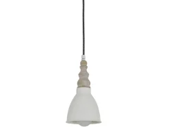 Näve Metall-Pendelleuchte Delhi Beige Ø 13 cm x 70 cm