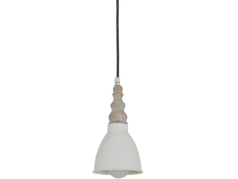 Näve Metall-Pendelleuchte Delhi Beige Ø 13 cm x 70 cm