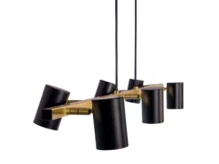 Näve Pendelleuchte Frida Schwarz 120 cm x 115 cm x 23 cm 6er-Set