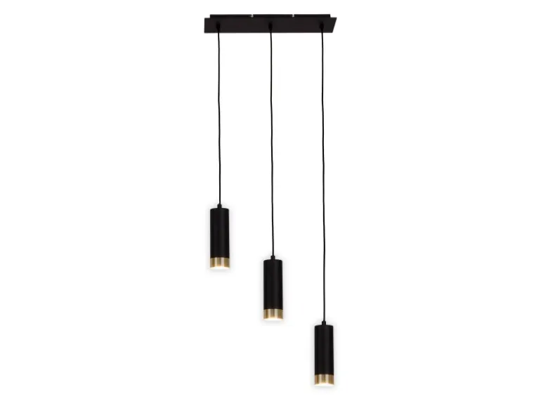 Näve Pendelleuchte Fridu Schwarz 150 cm x 48 cm x 9 cm 3er-Set