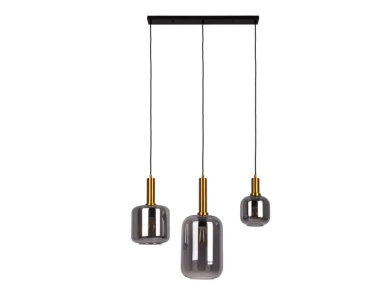 Näve Pendelleuchte Fumo Schwarz 150 cm x 82,4 cm x 22 cm 3er-Set