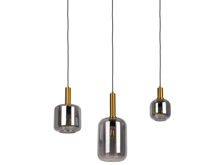 Näve Pendelleuchte Fumo Schwarz 150 cm x 82,4 cm x 22 cm 3er-Set