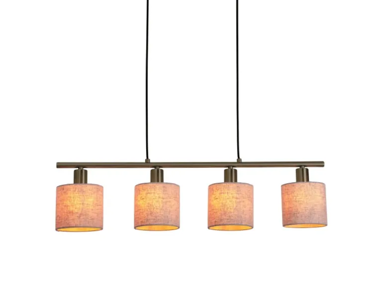 Näve Pendelleuchte Maron Natur 140 cm x 71,5 cm x 12 cm 4er-Set