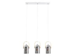 Näve Pendelleuchte Vidrio Silber 141 cm x 11,5 cm 64 cm 3er-Set
