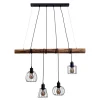 Näve Pendelleuchte Woodland Schwarz 150 cm x 100 cm x 13 cm 4er-Set