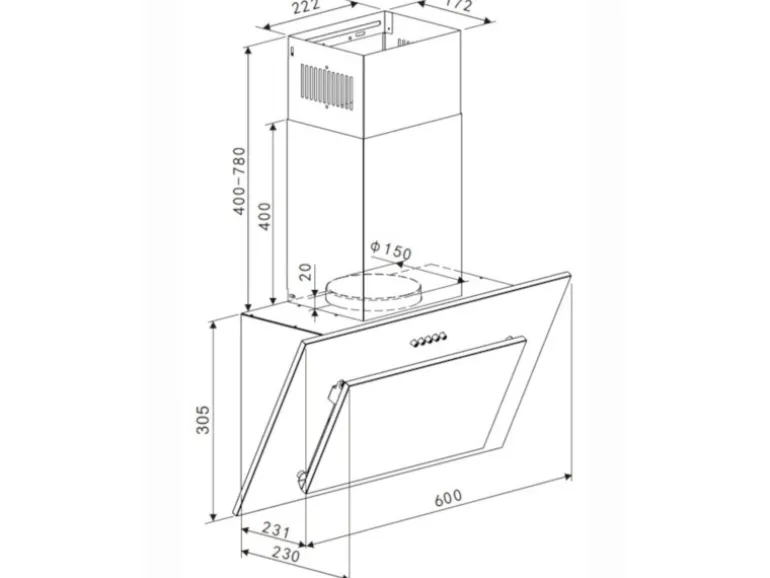 OPTIFIT Bari407/Livorno290 Küchenzeile 210 cm Rostrot / Wildeiche Nachbildung
