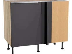 Optifit Eck-U-schrank f. Geschirrsp. Linus984 100/65x87x58,4 cm Anthr. Wildeiche