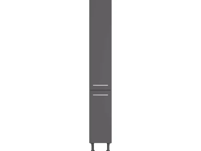 Optifit Küchen-Apothekerschrank Ingvar420 30cmx 211,8cmx 58,4cm Anthrazit Matt