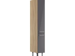 Optifit Küchen-Apothekerschrank Jonte984 30cmx211,8cmx58,4cm Anthra.-WildEiche
