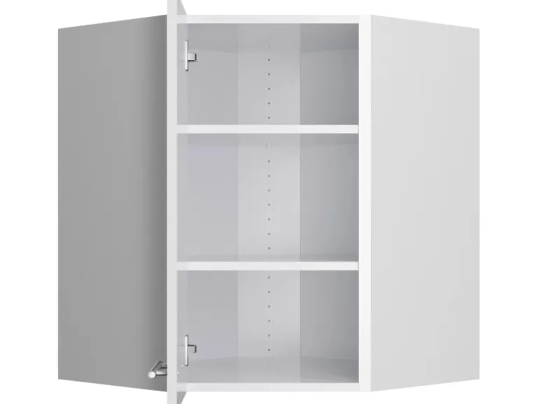Optifit Küchen-Eckoberschrank Rurik986 60/60 cm x 70,4 cm x 34,9 cm Weiß