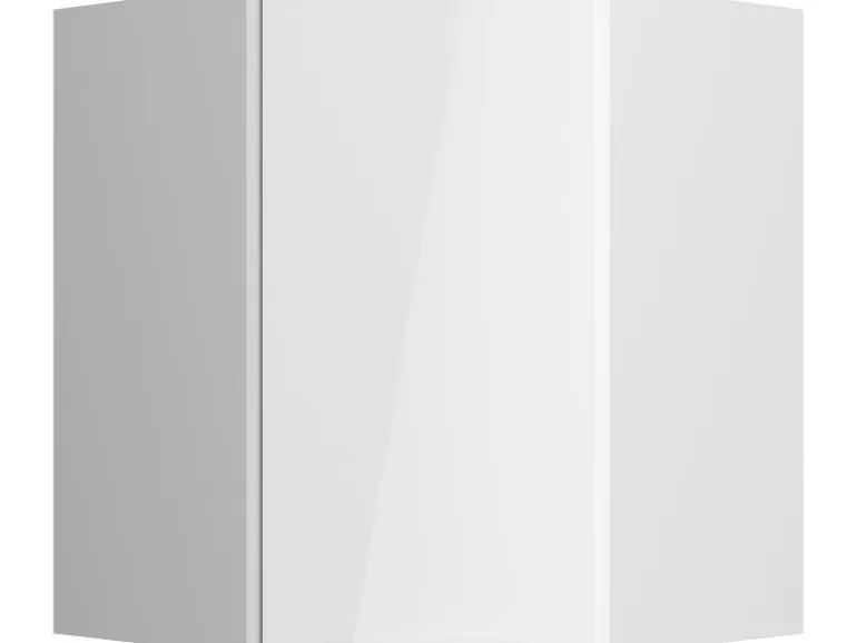 Optifit Küchen-Eckoberschrank Arvid986 60/60 cm x 70,4 cm x 34,9 cm Weiß