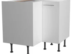 Optifit Küchen-Eck-Unterschrank Bengt932 90/90 cm x 87 cm x 58,4 cm Weiß