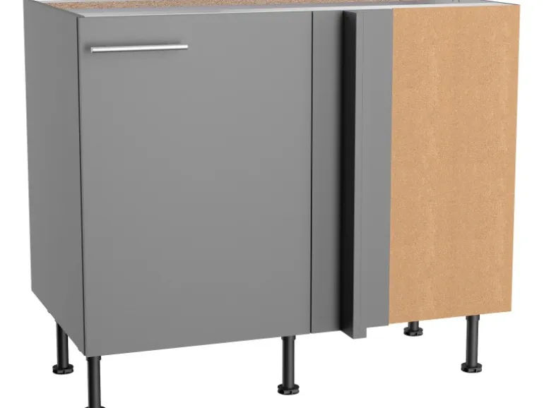 Optifit Küchen-Eckunterschrank f. Geschirrsp. Mats825 100/65x87x58,4cm Basaltgr.