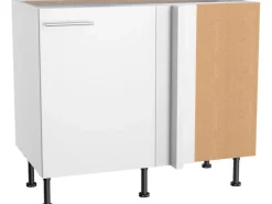 Optifit Küchen-Eck-Unterschrank Bengt932 100/65 x 87 x 58,4 cm Weiß