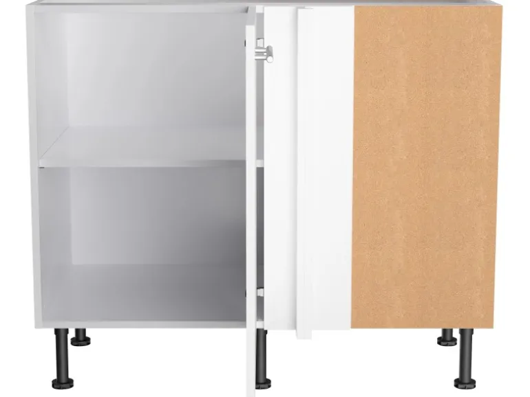 Optifit Küchen-Eck-Unterschrank Bengt932 100/65 x 87 x 58,4 cm Weiß