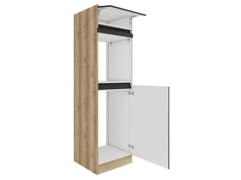 Optifit Küchen-Geräteumbauschrank 60cm Noah420 Anthr. WildEiche NB