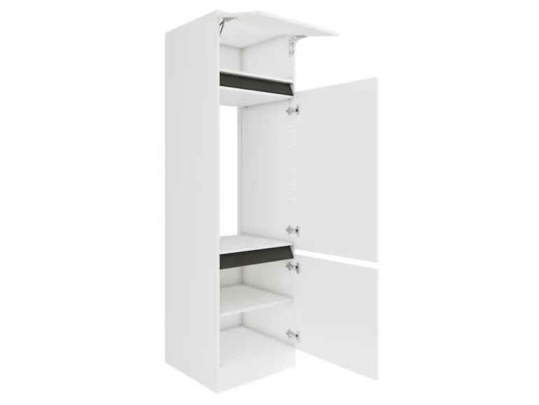 Optifit Küchen-Hochschrank f. Kühlschr. 60x206,8x57,1cm Luca932 Weiß Anthra.