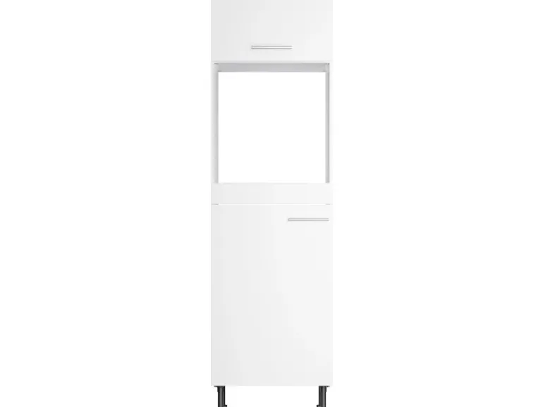 Optifit Küchen-Hochschrank für Backofen und Kühlschrank Bengt932 60 cm Weiß