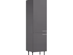 Optifit Küchen-Hochschrank Ingvar420 60 cm x 211,8 cm x 58,4 cm Anthrazit Matt