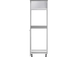 Optifit Küchen-Hochschrank für Backofen und Kühlschrank Mats825 60 cm Basaltgrau