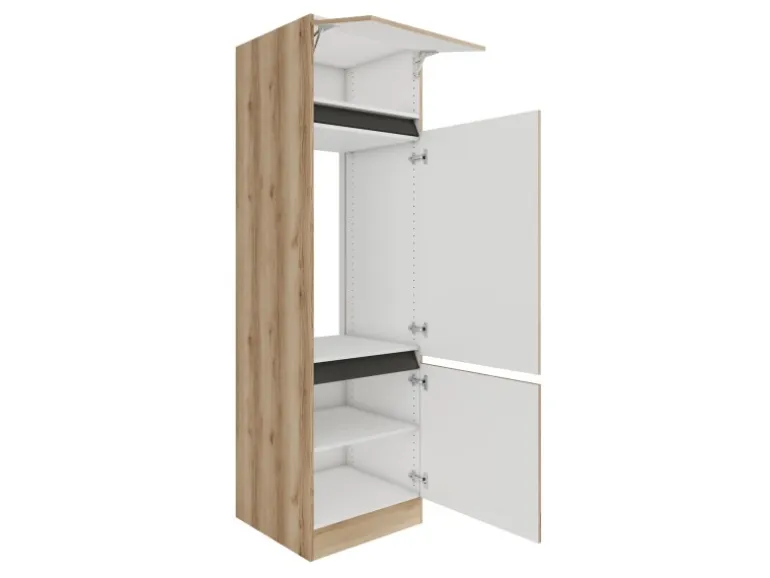 Optifit Küchen-Hochschrank f. Kühlschr. 60 x 206,8 x 57,1cm Kaya290 Wildeiche NB