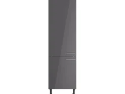 Optifit Küchen-Hochschrank Jonte984 60cm x 211,8cm x 58,4cm Anthrazit-Wildeiche