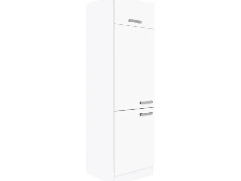 Optifit Küchen-Hochschrank für Kühlschrank Salo214 60cm x 206,8cm x 57,1cm Weiß
