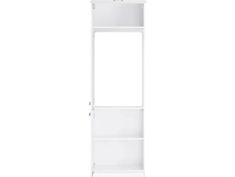 Optifit Küchen-Hochschrank für Kühlschrank Salo214 60cm x 206,8cm x 57,1cm Weiß