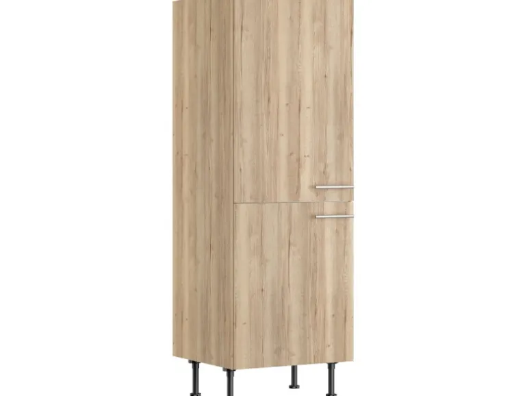 Optifit Küchen-Midischrank für Kühlschr. Erik290 60cmx176,6cmx58,4cm WildEiche