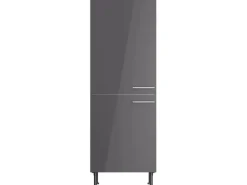 Optifit Küchen-Midischrank für Kühlschrank Jonte984 60 cm Anthrazit-Wildeiche