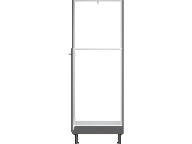 Optifit Küchen-Midi-Schrank f. Backofen und Kühls. Ingvar420 60cm Anthrazit Matt