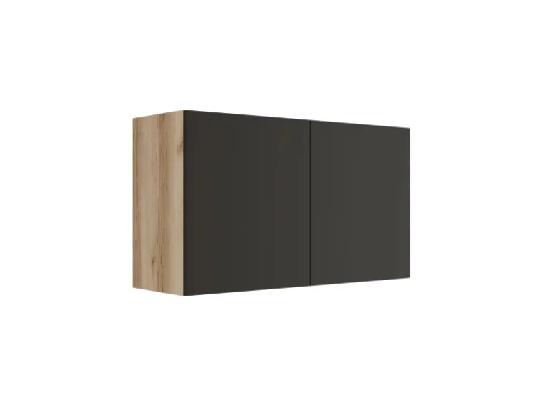 Optifit Küchen-Oberschrank 100 x 57,6 x 34,6 cm Noah420 Anthrazit Wildeiche NB