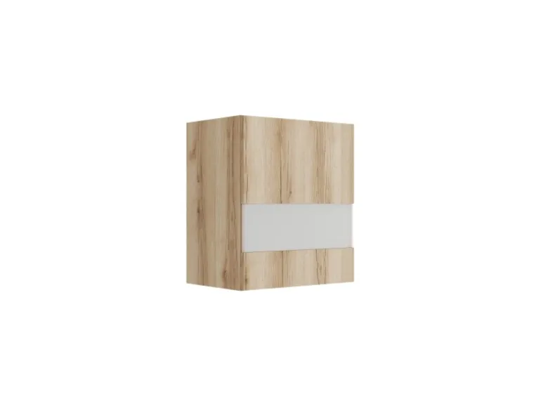 Optifit Küchen-Oberschrank m. Segmentglastür 50x57,6x34,6cm Kaya290 WildEiche NB
