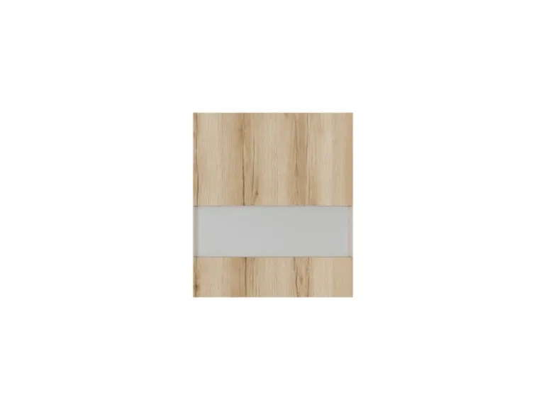 Optifit Küchen-Oberschrank m. Segmentglastür 50x57,6x34,6cm Kaya290 WildEiche NB