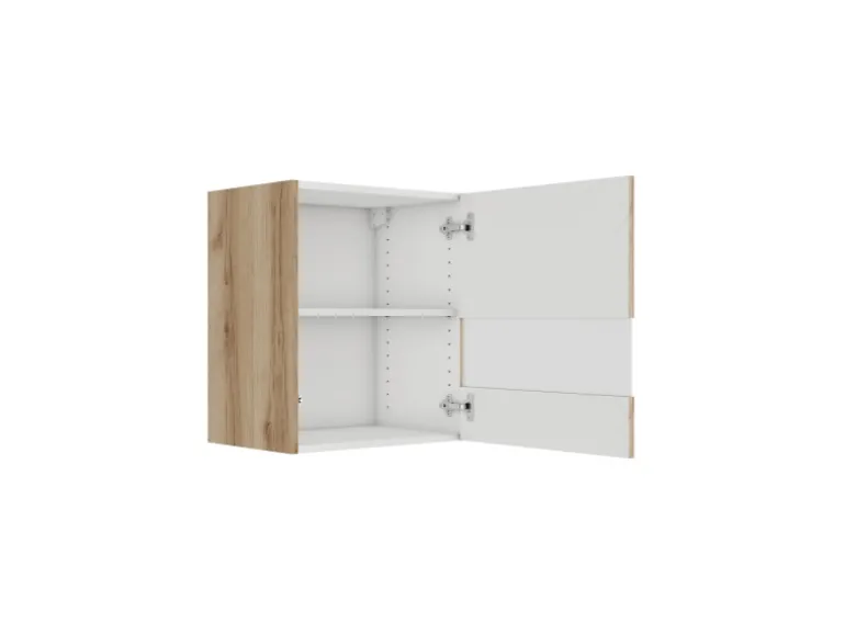 Optifit Küchen-Oberschrank m. Segmentglastür 50x57,6x34,6cm Kaya290 WildEiche NB