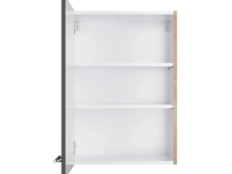 Optifit Küchen-Oberschrank Jonte984 50cm x 70,4cm x 34,9cm Anthrazit-Wildeiche