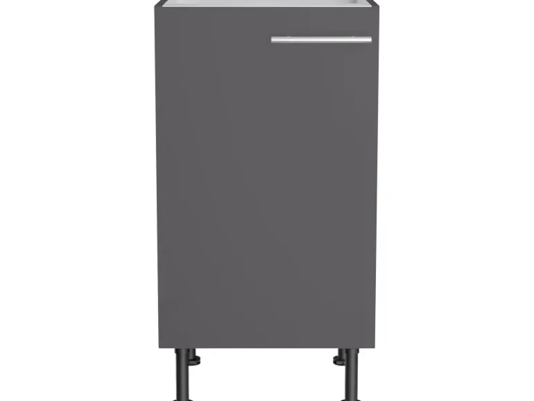 Optifit Küchen-Spülenunterschrank Ingvar420 45 x 87 x 58,4cm Anthrazit Matt