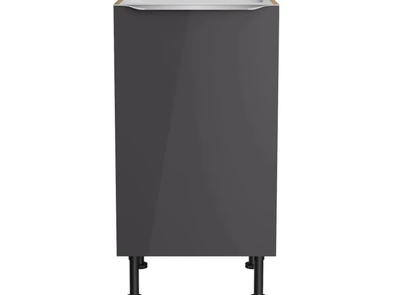 Optifit Küchen-Spülenunterschrank Linus984 45x87x58,4cm Anthra.-WildEiche