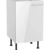 Optifit Küchen-Spülenunterschrank Rurik986 50 cm x 87 cm x 58,4 cm Weiß