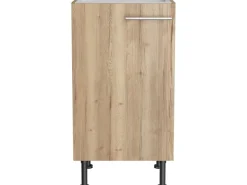 Optifit Küchen-Spülenunterschrank Erik290 45 cm x 87 cm x 58,4 cm Wildeiche