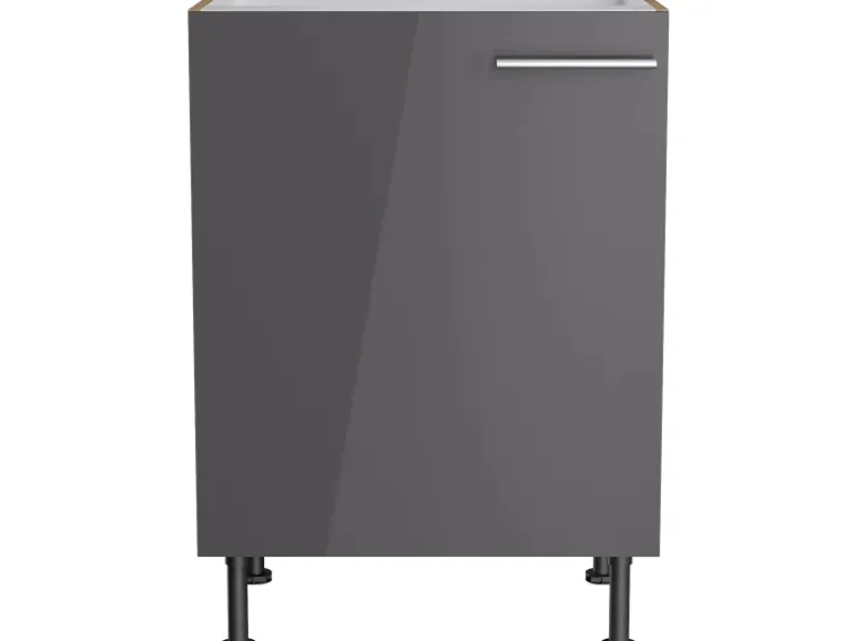 Optifit Küchen-Spülenunterschrank Jonte984 60x87x58,4cm Anthra.-WildEiche
