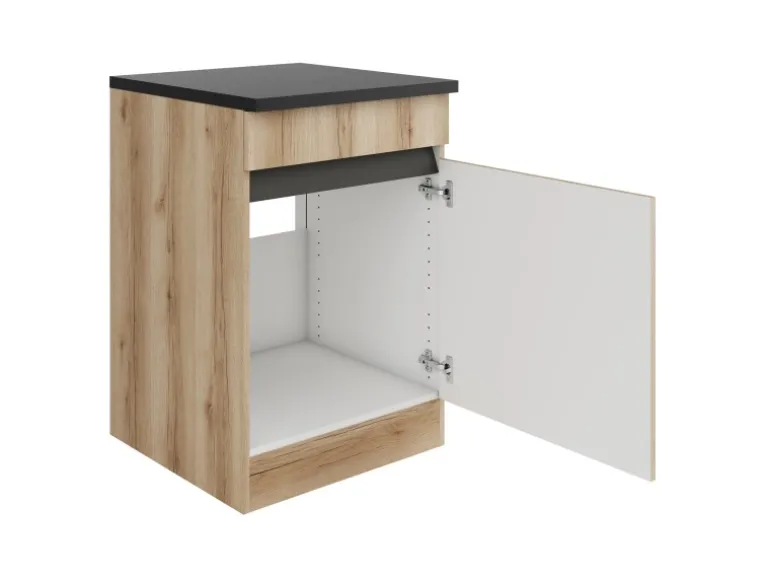 Optifit Küchen-Spülenunterschrank 60 x 88 x 60 cm Kaya290 Wildeiche Nachbildung