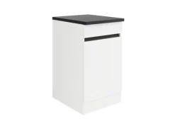 Optifit Küchen-Spülenunterschrank 50 x 88 x 60 cm Luca932 Weiß Anthrazit