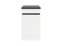 Optifit Küchen-Spülenunterschrank 50 x 88 x 60 cm Luca932 Weiß Anthrazit