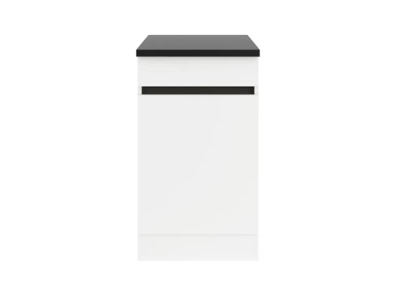 Optifit Küchen-Spülenunterschrank 50 x 88 x 60 cm Luca932 Weiß Anthrazit